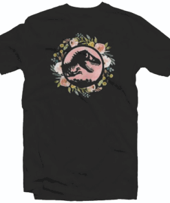 Floral Jurassic Park Tee Shirt