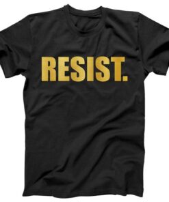 Limited Edition Resist. Gold Foil Print Tee Shirt