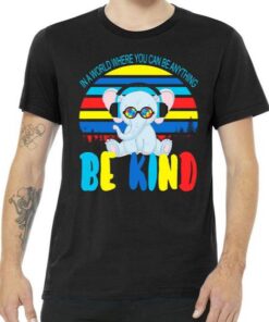 Autism - In A World Where You Can Be Anything BE KIND Tee Shirt