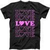 Valentine Love Pattern Tee Shirt