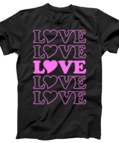 Valentine Love Pattern Tee Shirt