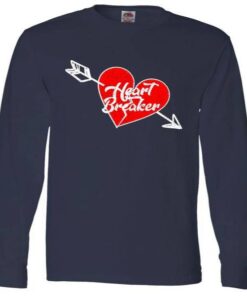 Heart Breaker Valentine's Day Broken Heart Arrow Long Sleeve Tee Shirt