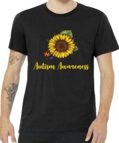 Autism Awareness Flower Puzzle Tee Shirt