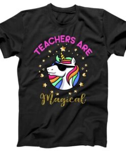 Teachers are Magical Funny Unicorn Tee Shirt