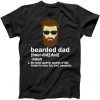 Funny Bearded Dad Definition Tee Shirt