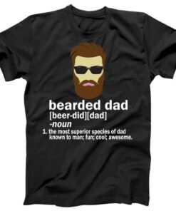 Funny Bearded Dad Definition Tee Shirt