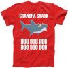 Funny Doo Grandpa Shark Tee Shirt