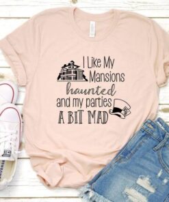 Haunted Mansion ,Mad Hatter ,Alice, Disney Tee Shirt