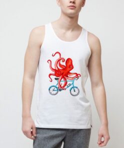 Cycling-Octopus-Tank-Top-For-Women-And-Men-S-3XL