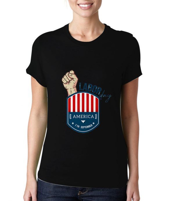 Labor-Day-America-Black-T-Shirt-For-Women-And-Men-S-3XL