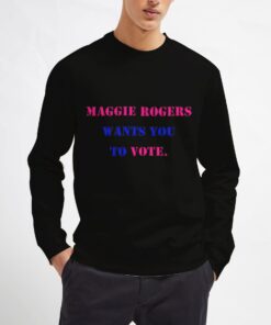 Maggie-Rogers-Wants-You-To-Vote-Black-Sweatshirt-Unisex-Adult-Size-S-3XL
