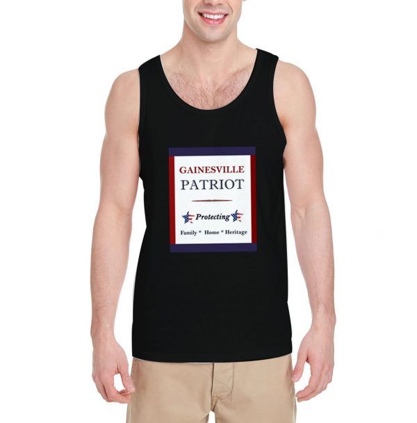 Gainesville-Patriot-Black-Tank-Top-For-Women-And-Men-S-3XL