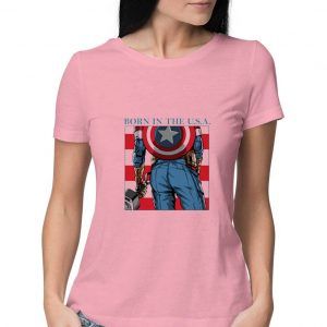 Captain-America-Pink-T-Shirt