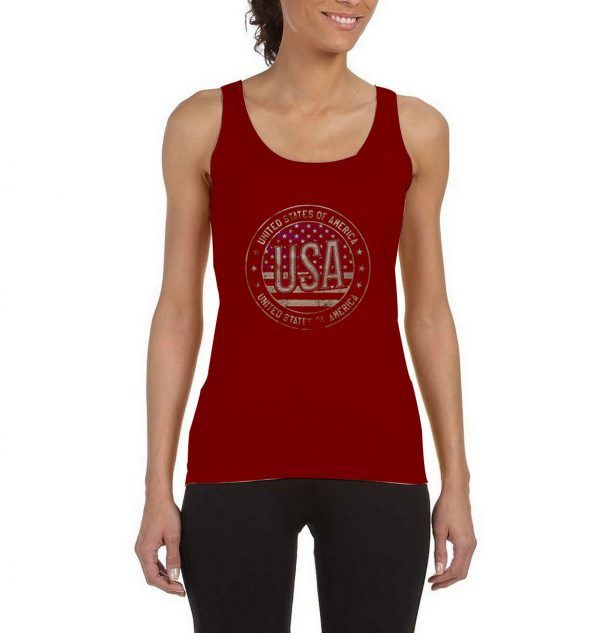 United-States-Of-America-Red-Maroon-Tank-Top