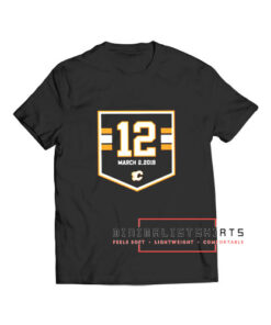 Calgary Flames 12 March T Shirt by minimalistshirts, at low price with good quality elastic touch