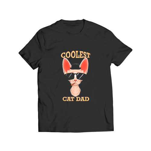 Coolest Cat Dad I Sphynx Cat T Shirt - Minimalistshirts