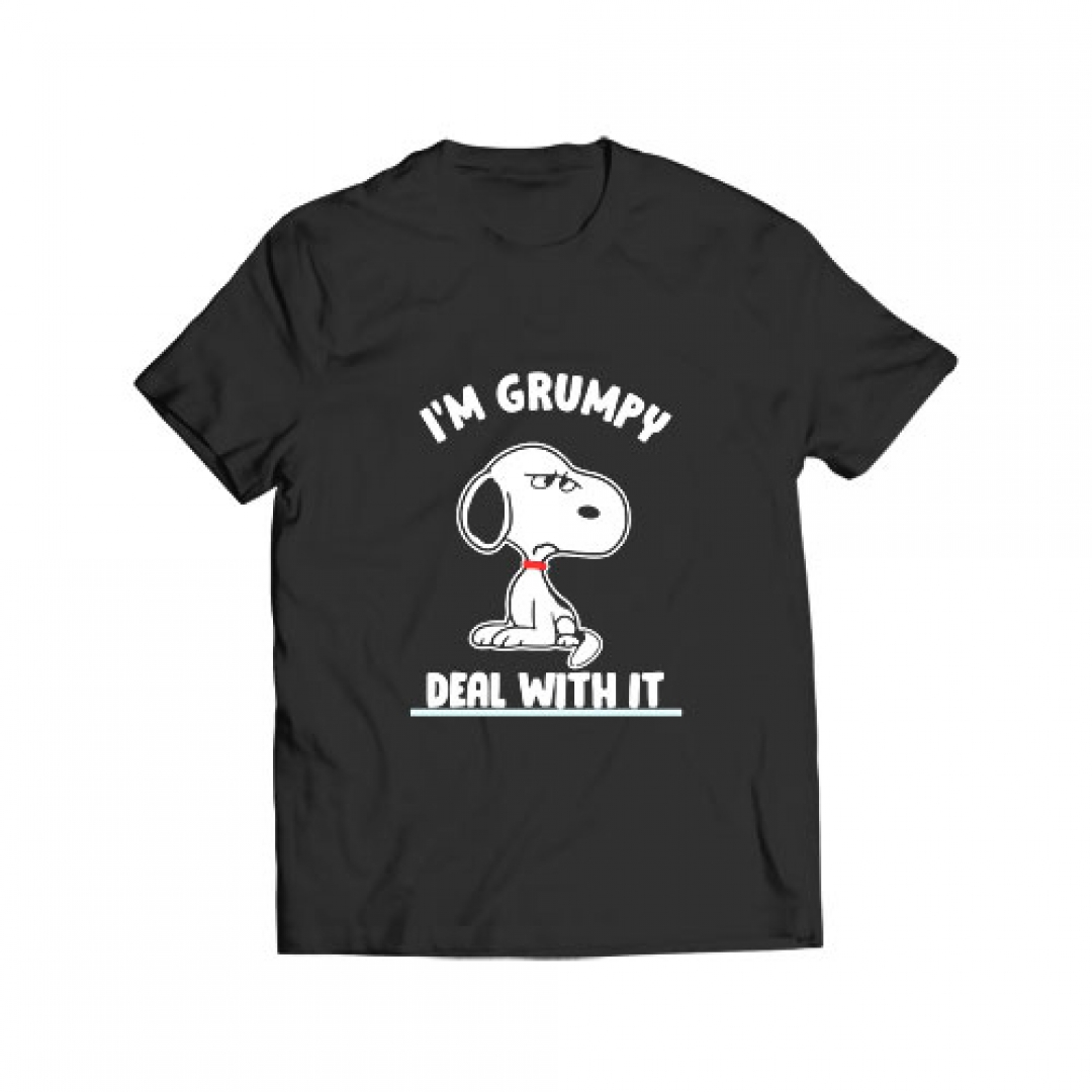 Snoopy I’m Grumpy Deal With It T Shirt - Minimalistshirts