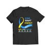 World Down Syndrome Socks Right Blue T Shirt