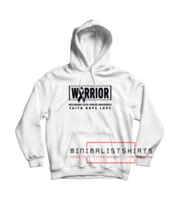 Warrior melanoma skin cancer Hoodie