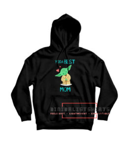 Yoda Best Mom Hearts Hoodie