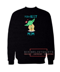 Yoda Best Mom Hearts Sweatshirt